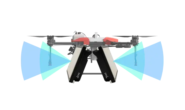Front and rear obstacle avoidance radar, safer flight